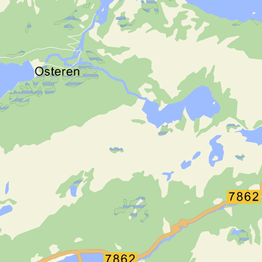 Fv7862 Kaldfarnes på Gule Siders kart